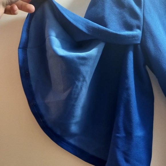 Elegant Sapphire Blue Dress - Picture 2 of 3